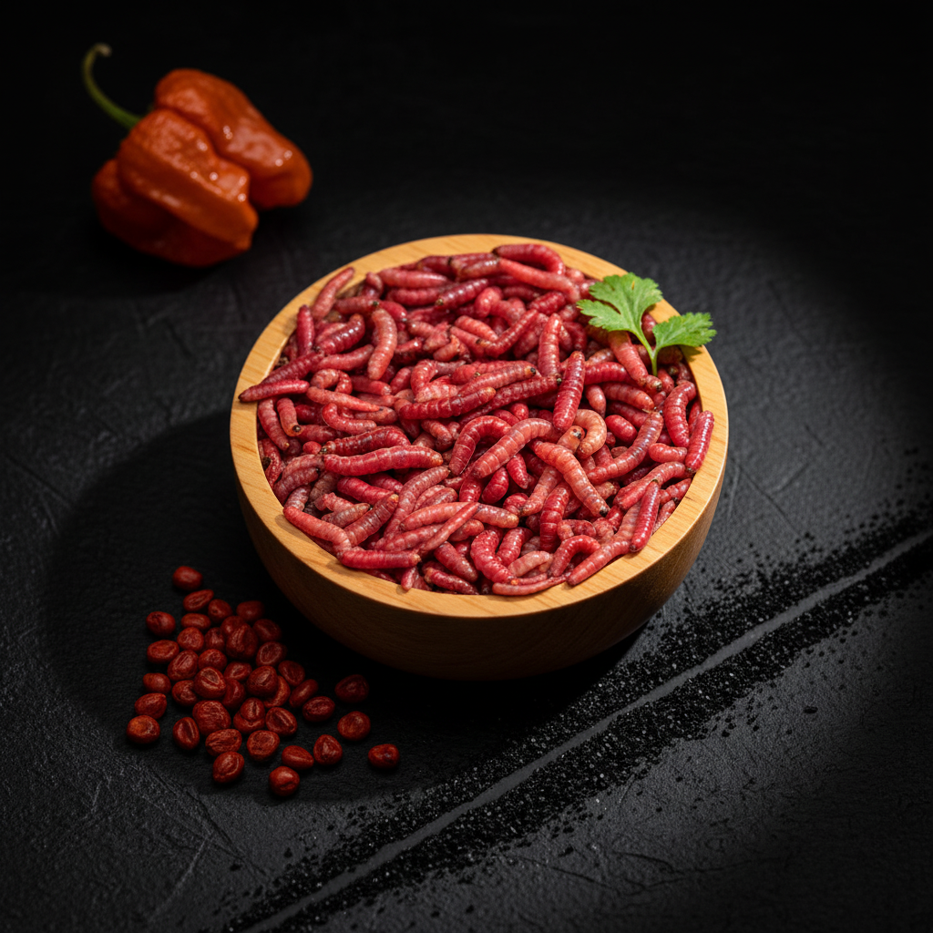 Chinicuil / Gusano de Maguey Rojo horneado: imagen 1